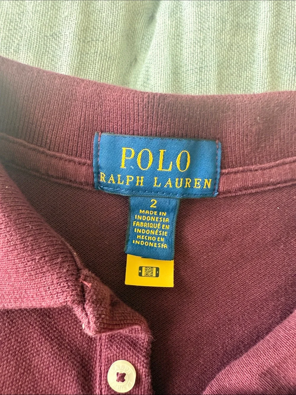 Ralph Lauren Girls Polo Skater Dress Burgundy with White Pony